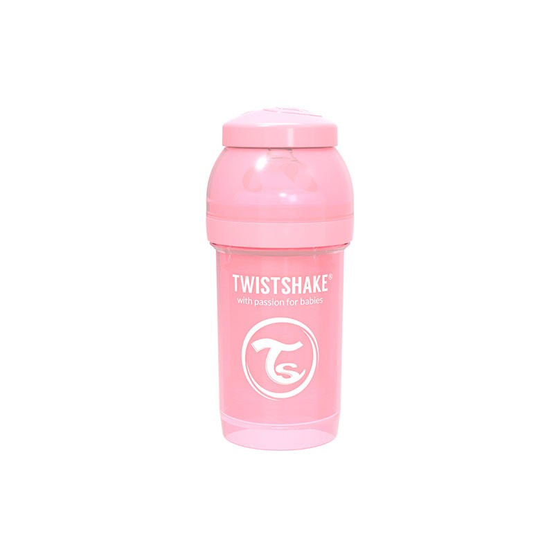 Шише Против Колики За Бебета Twistshake 180 Мл Розово --- BebeMama