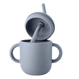 Силиконова Чашка 2В1 Reer Сива --- BebeMama