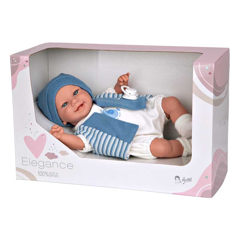 Смееща Се Кукла-Бебе Матео В Морскосиньо, Реално Тегло - 35 См