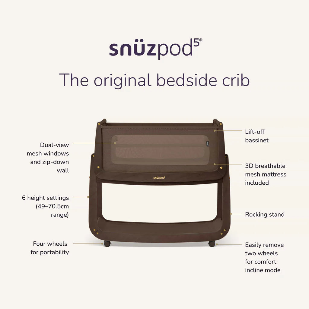 Бебешка Кошара Snuzpod5 Chocolate Snüz
