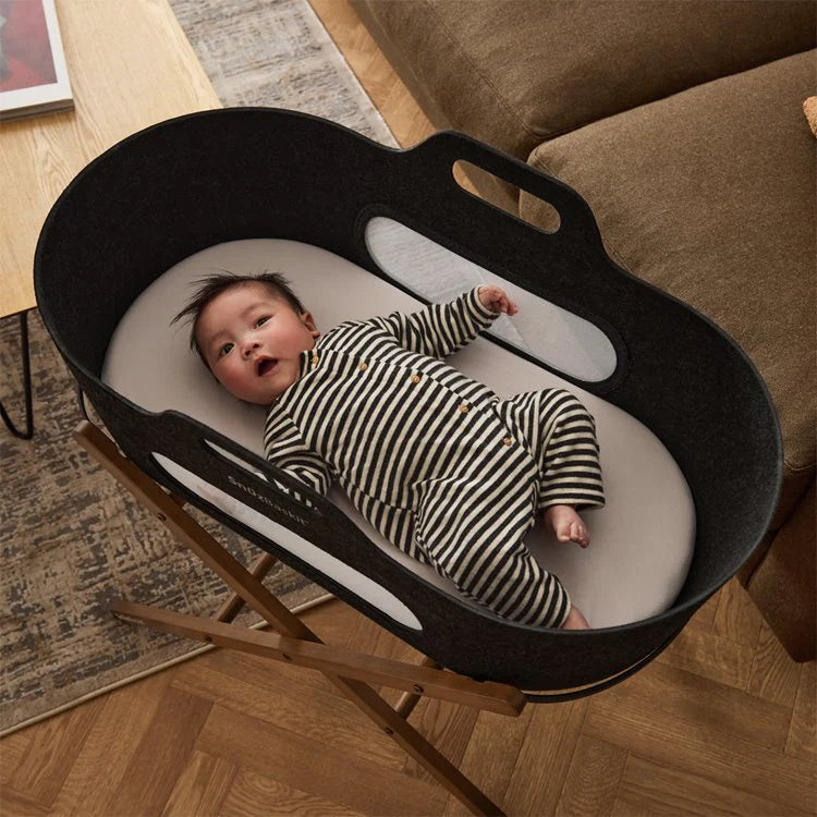 Бебешка Кошница За Спане Snuzbaskit Graphite Walnut Snüz