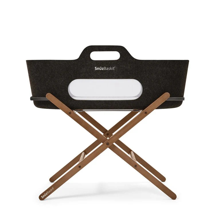 Бебешка Кошница За Спане Snuzbaskit Graphite Walnut Snüz