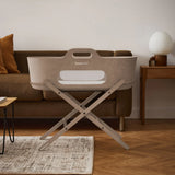 Бебешка Кошница За Спане Snuzbaskit Mocha Moses Basket Mocha Stand Snüz