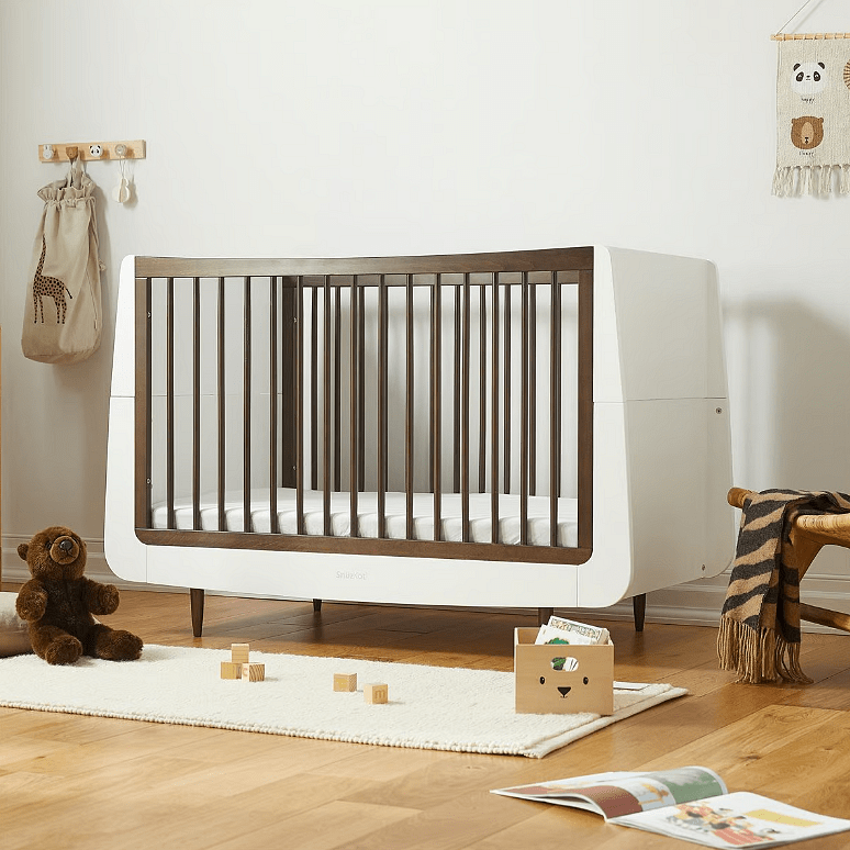 Snuzkot Skandi Ebony Snüz átalakítható rácsos kiságy