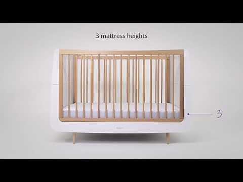 Snuzkot Skandi Haze Grey Natural átalakítható bababútor Snüz