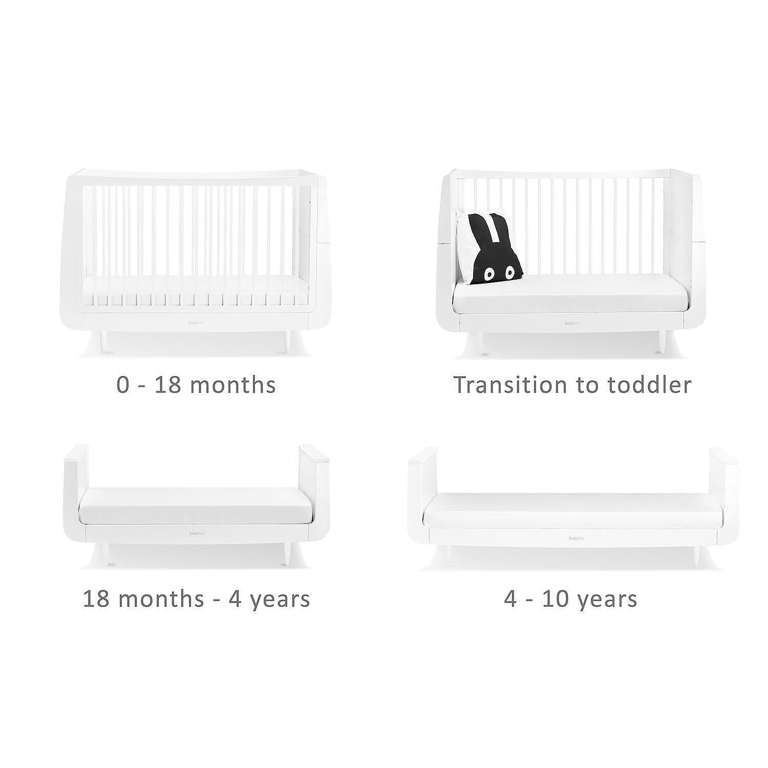 Snuzkot Skandi White Snüz átalakítható babaágy