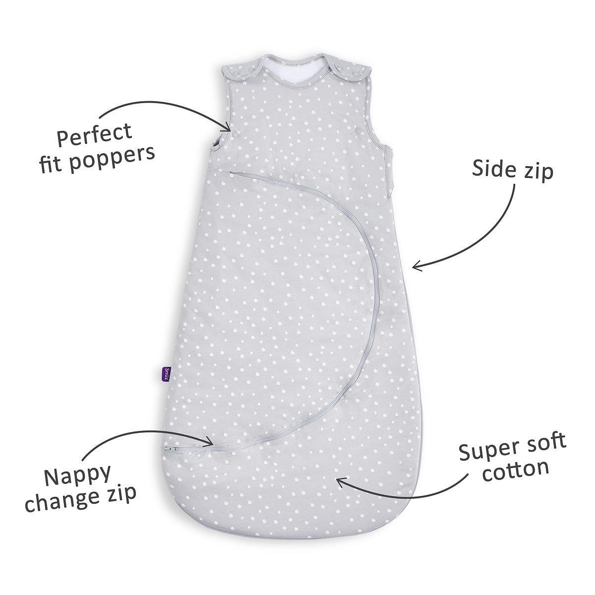 Чувал За Спане С Цип Snuzpouch (0 6 М.) White Spots Snüz
