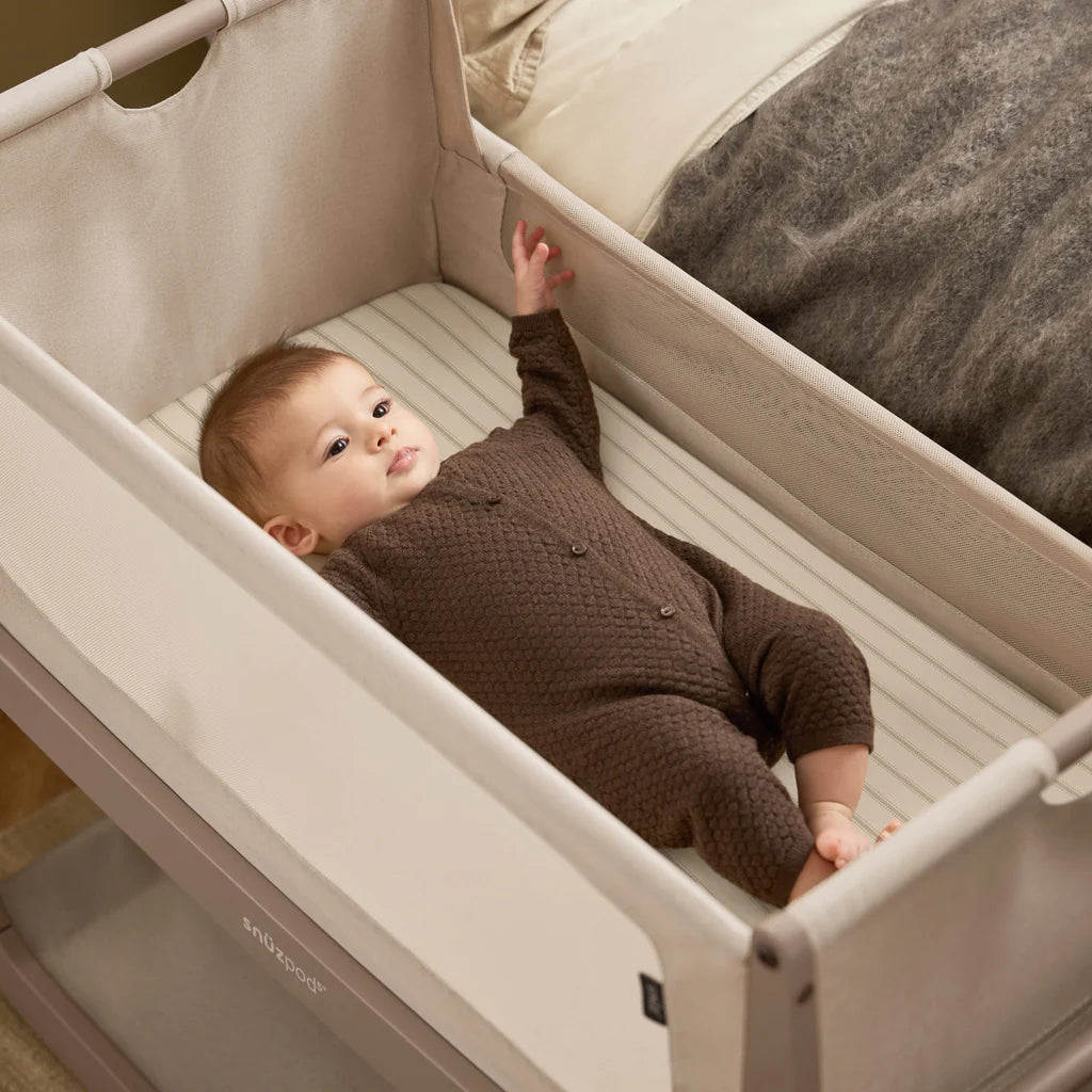 Комплект Чаршафи С Ластик За Snuzpod 2 Бр. Dash Stripe Sage Snüz