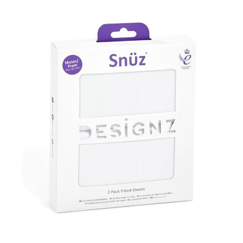 Snuzbaskit kosárba való ágyneműszett, 2 db-os, fehér Snüz