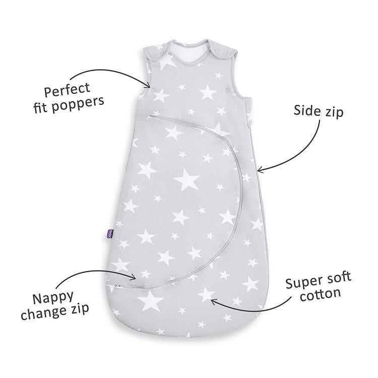 Летен Чувал За Спане С Цип Snuzpouch (0 6 М.) White Stars Snüz