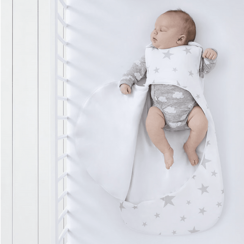 Летен Чувал За Спане С Цип Snuzpouch (6 18 М.) Grey Stars Snüz