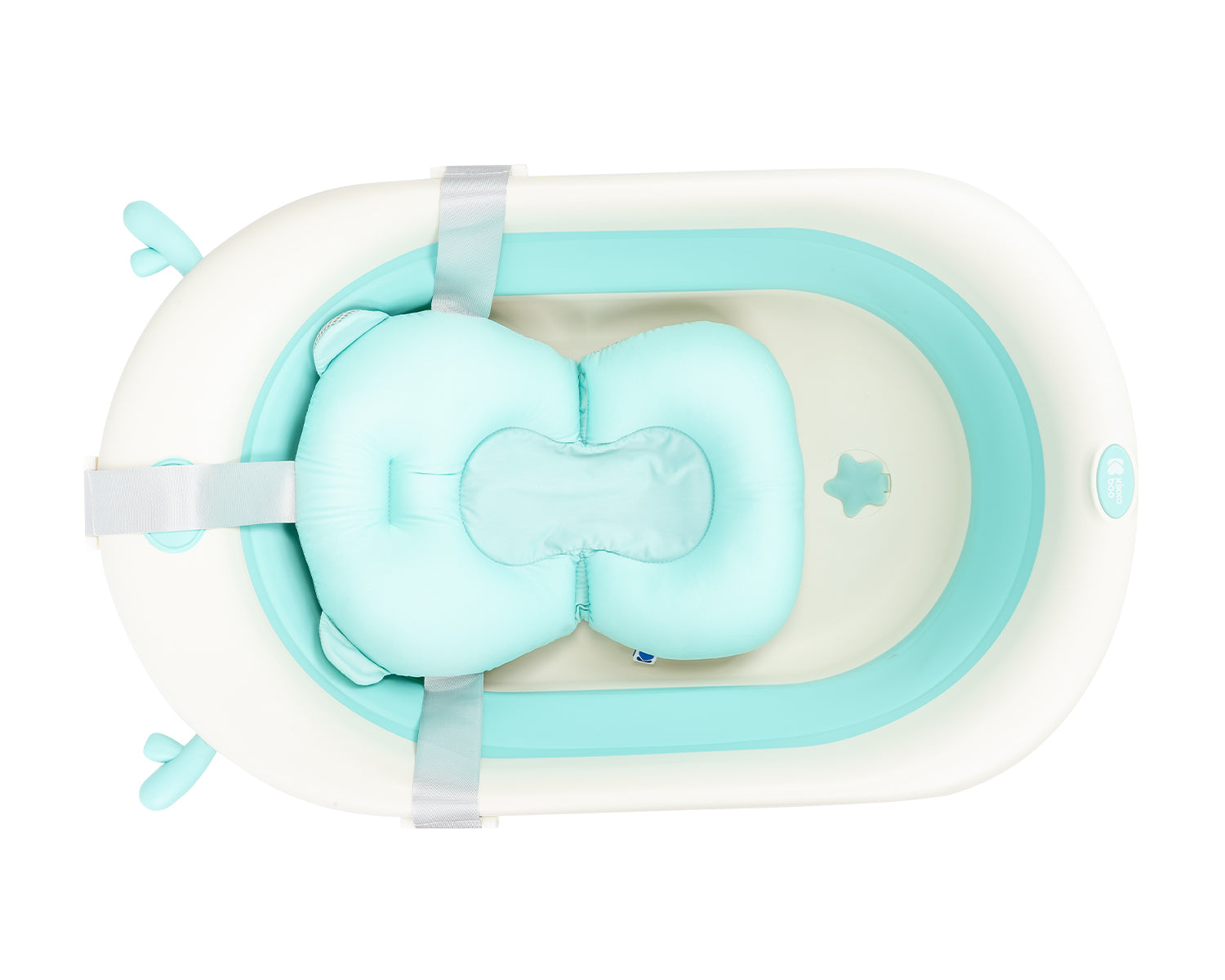 Мека Подложка За Вана Bear Mint --- BebeMama