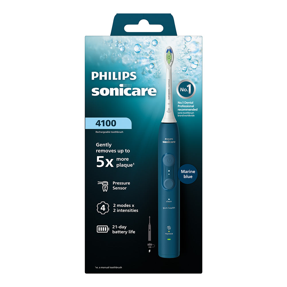 Електрическа Четка За Зъби 4100 Hx4041 48 Морско Син Philips Sonicare