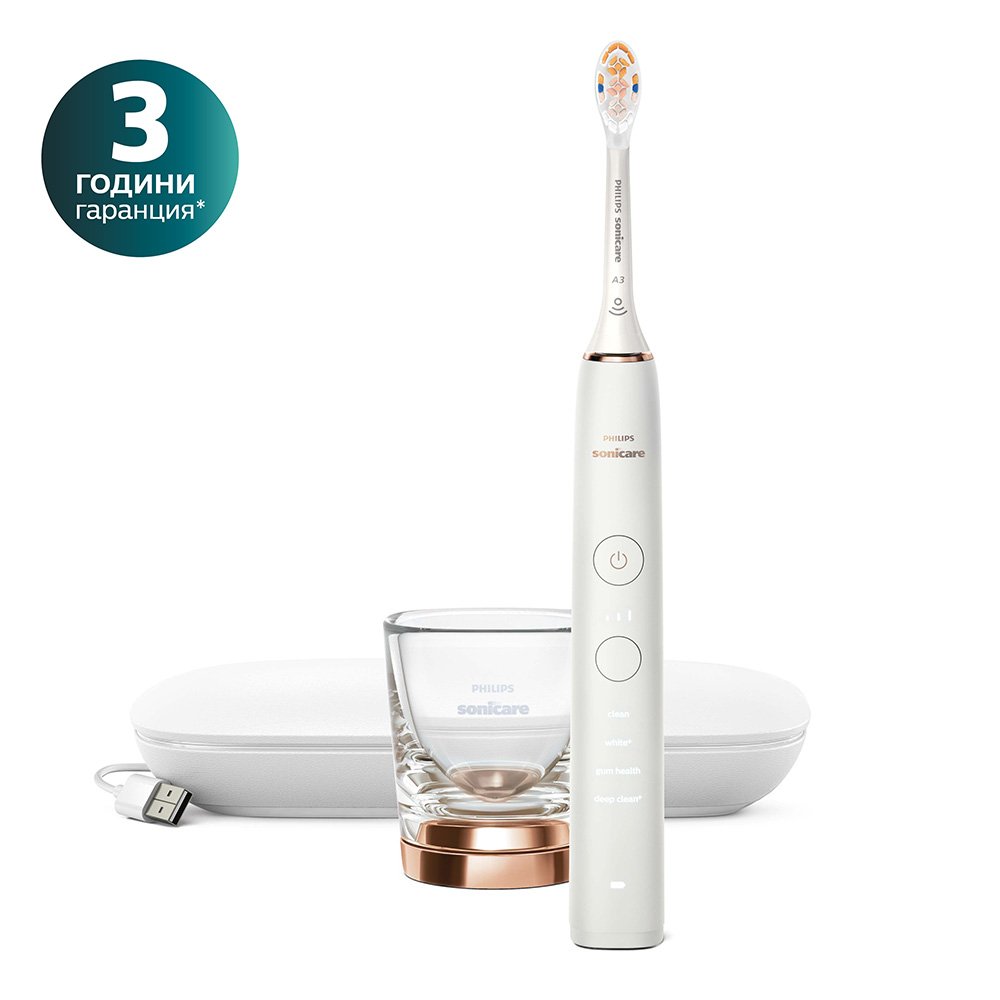 Електрическа Четка За Зъби Diamond Clean Hx9911/23 Philips Sonicare, Серия 9000, Rose Gold