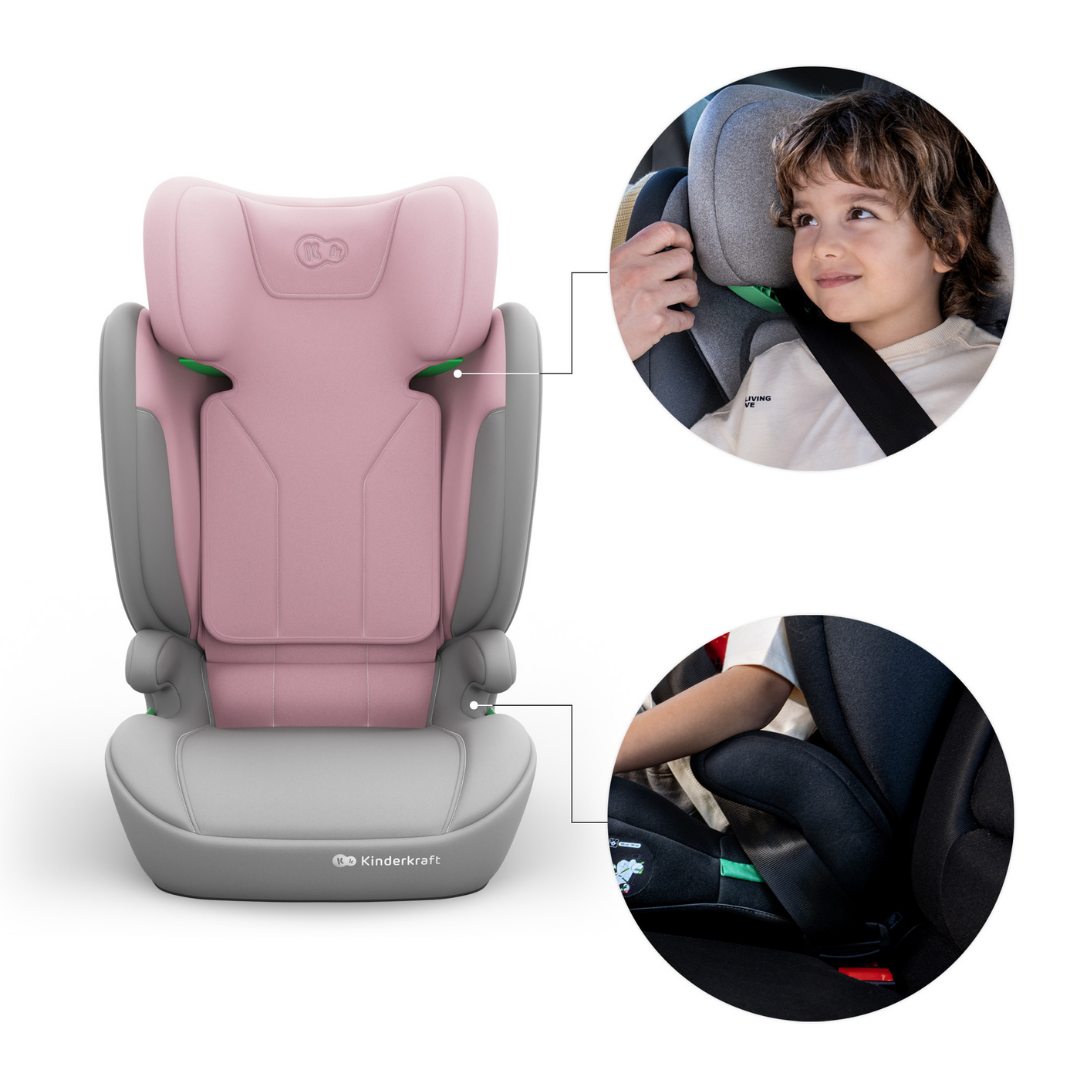 I Spark 2 Plus Столче За Кола Pink Kinderkraft