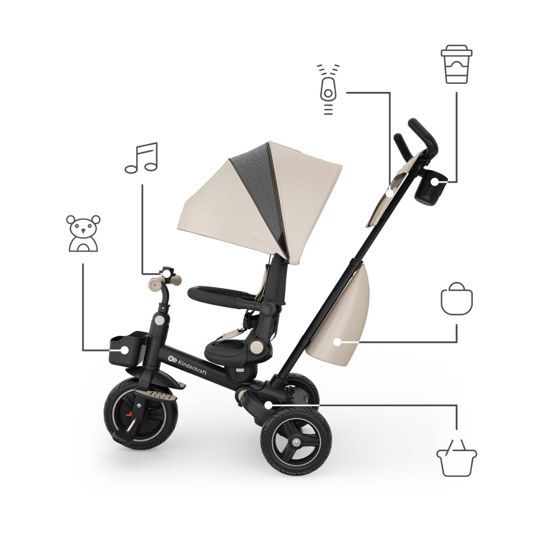 Spinstep 2 Plus Триколка Бежова Kinderkraft