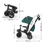 Spinstep 2 Plus Триколка Зелена Kinderkraft