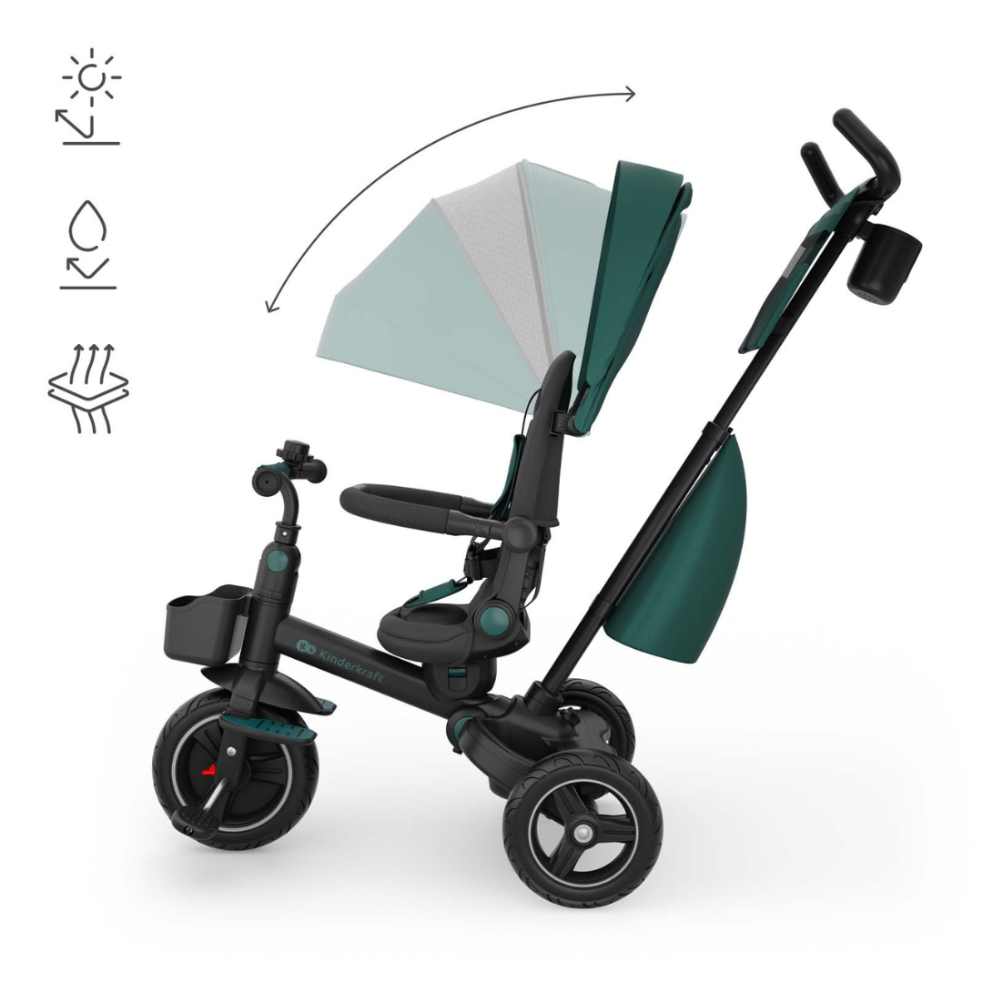Spinstep 2 Plus Триколка Зелена Kinderkraft