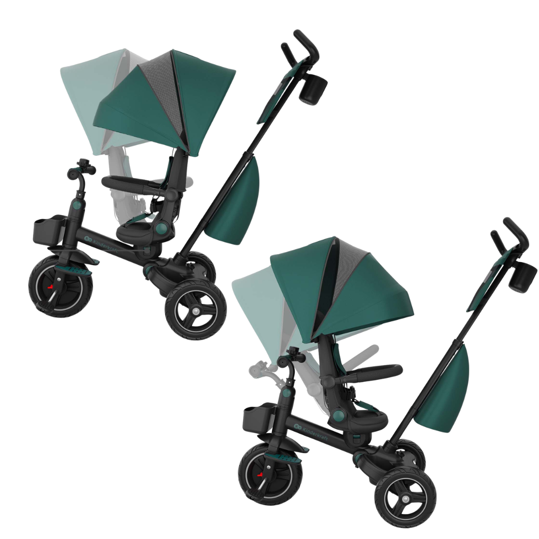 Spinstep 2 Plus Триколка Зелена Kinderkraft