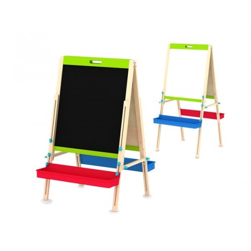 Дървена Детска Двустранна Дъска За Писане - Статив