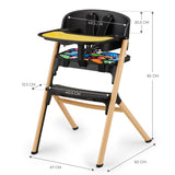 Столче За Хранене Kinderkraft Livy+ Шезлонг Calmee, Happy Shapes