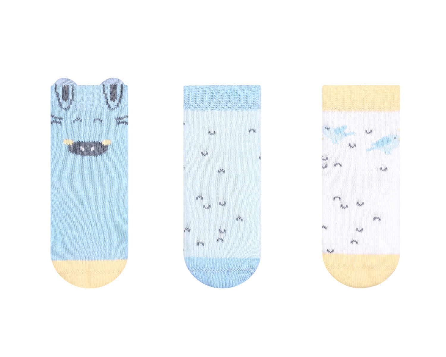 Бебешки Чорапи С 3d Уши Stripy Friends 6 12м Kikkaboo