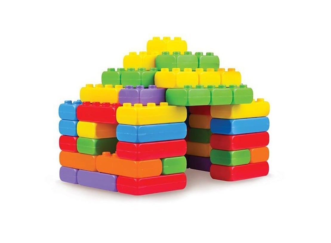 Строителни Блокове 60 Части - Строители, Мозайки И Конструктори - Marioinex - BebeMama