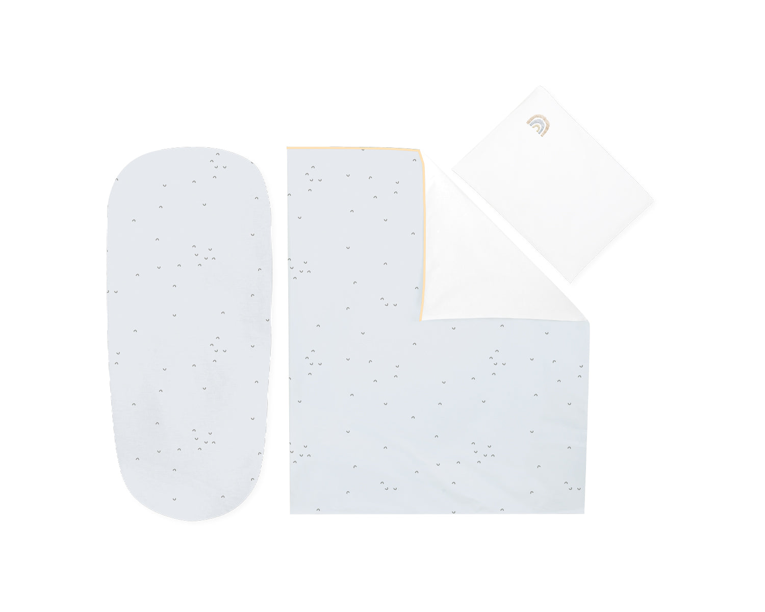 Бебешки Спален Комплект За Количка 6 Части Stripy Friends