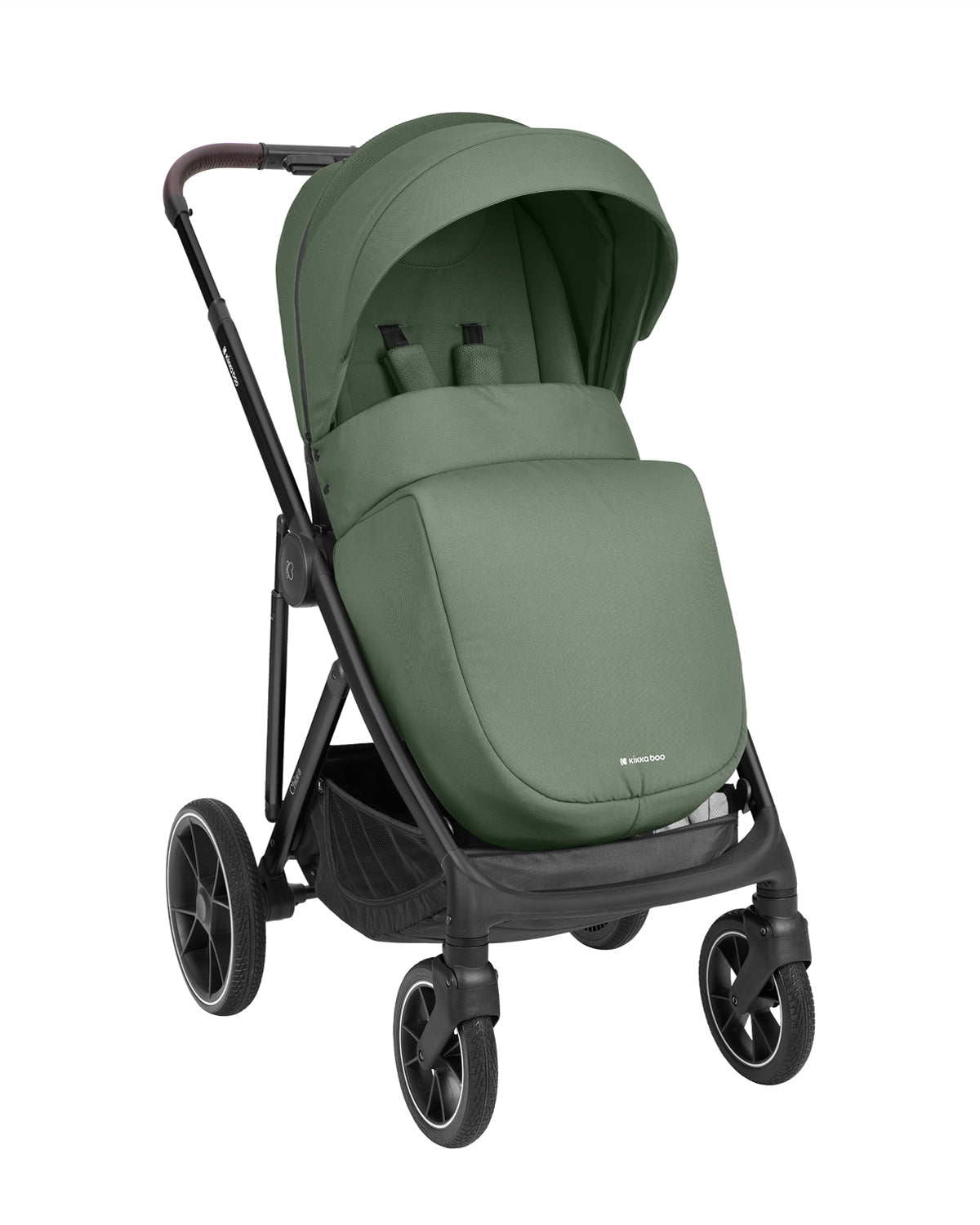 Комбинирана Количка 3в1 С Кош За Новородено Chiara Army Green Kikkaboo