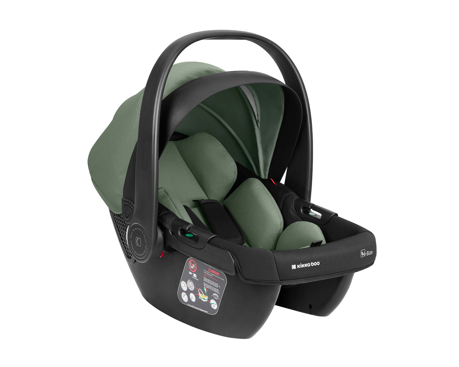 Комбинирана Количка 3в1 С Кош За Новородено Chiara Army Green Kikkaboo