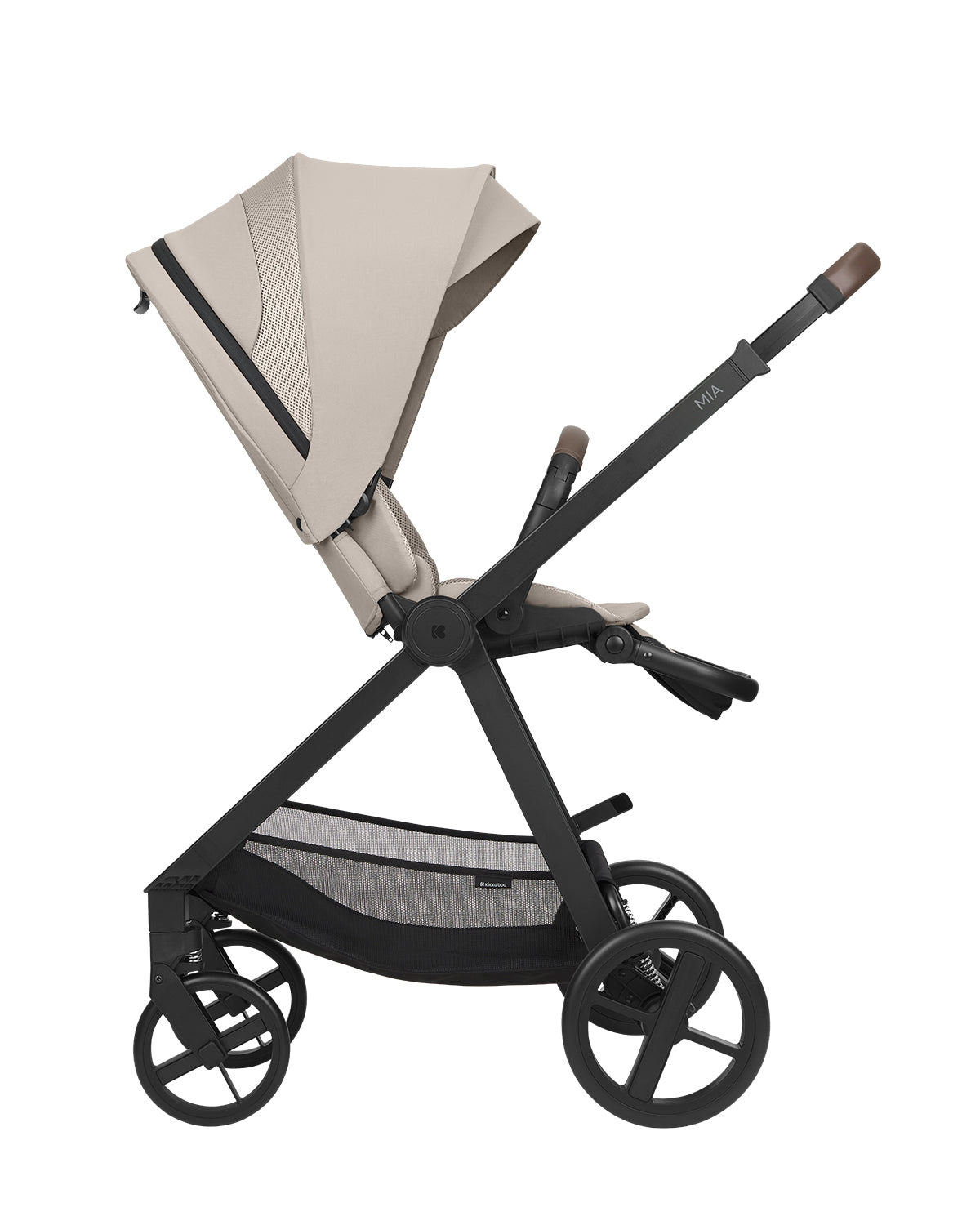 Комбинирана Количка 3в1 С Кош За Новородено Mia Beige 2026 Kikkaboo