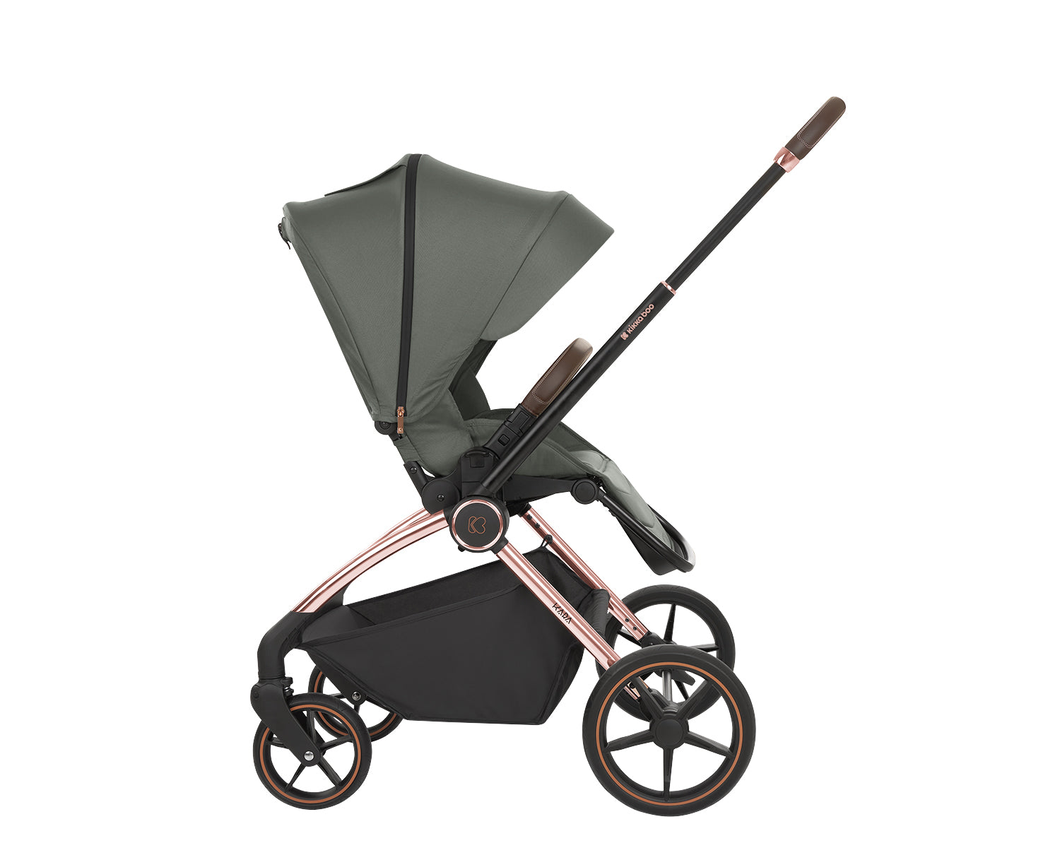 Комбинирана Количка 2В1 С Кош За Новородено Kara Army Зелен --- BebeMama