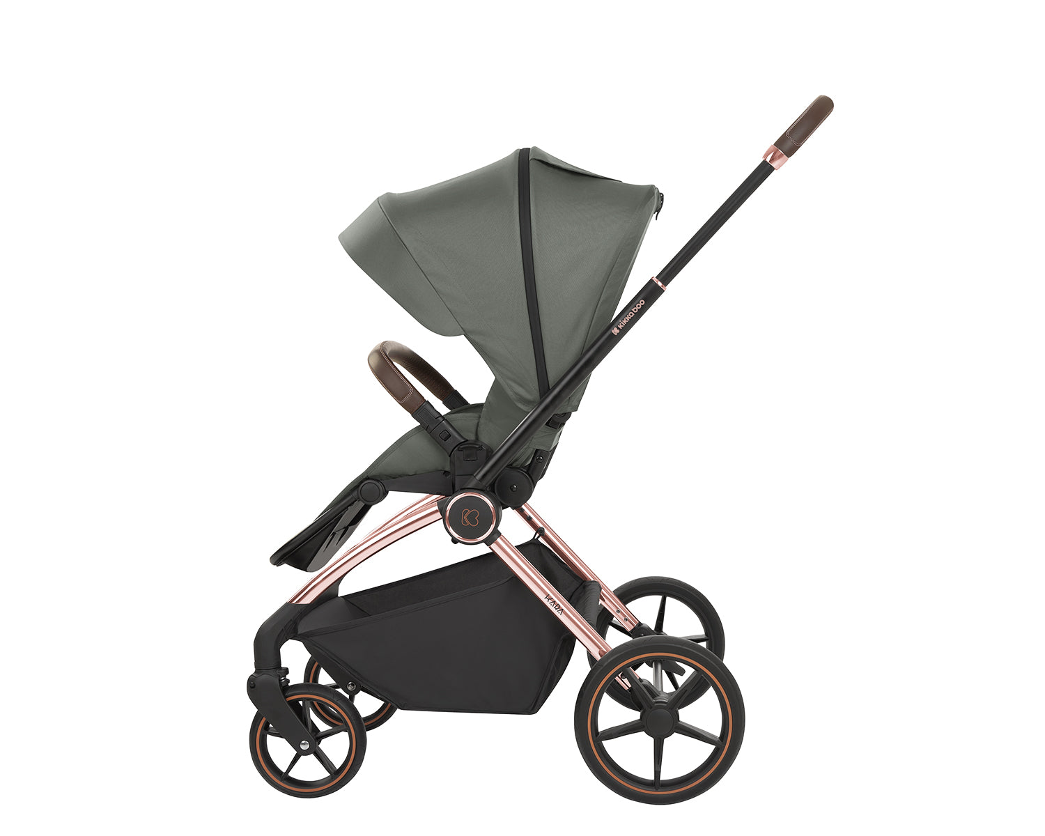 Комбинирана Количка 2в1 С Кош За Новородено Kara Army Green Kikkaboo