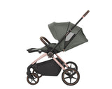 Комбинирана Количка 2в1 С Кош За Новородено Kara Army Green Kikkaboo