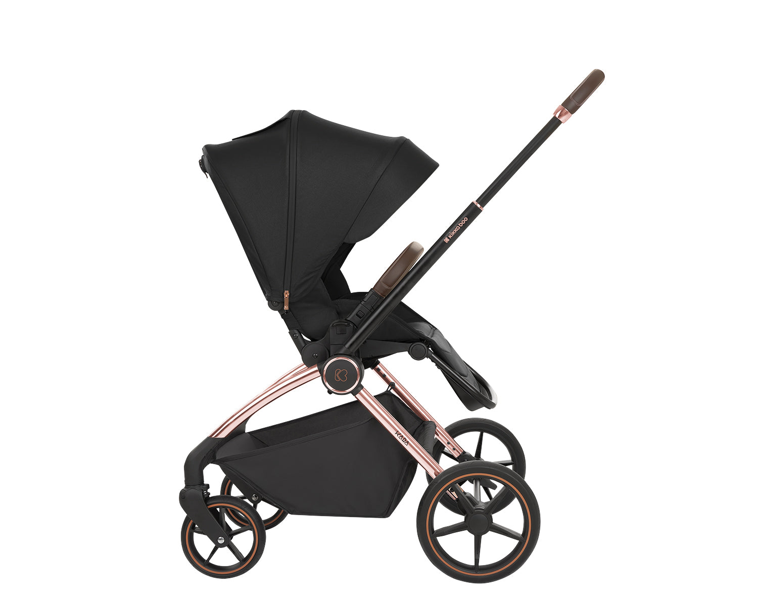 Комбинирана Количка 2В1 С Кош За Новородено Kara Черен --- BebeMama