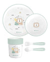 plastic Savanna Mint, un set de masă