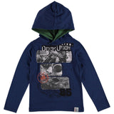 Детски Суитшърт За Момче Тъмно Син, 128 См. 8 Г. Lckr