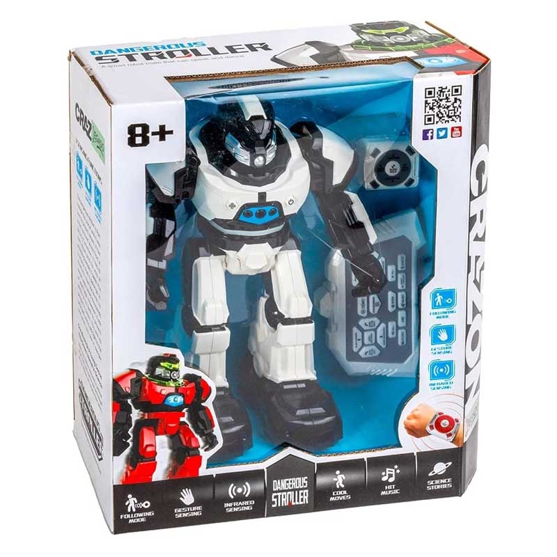 Танцуващ Stem Робот С Два Режима На Управление, Бял