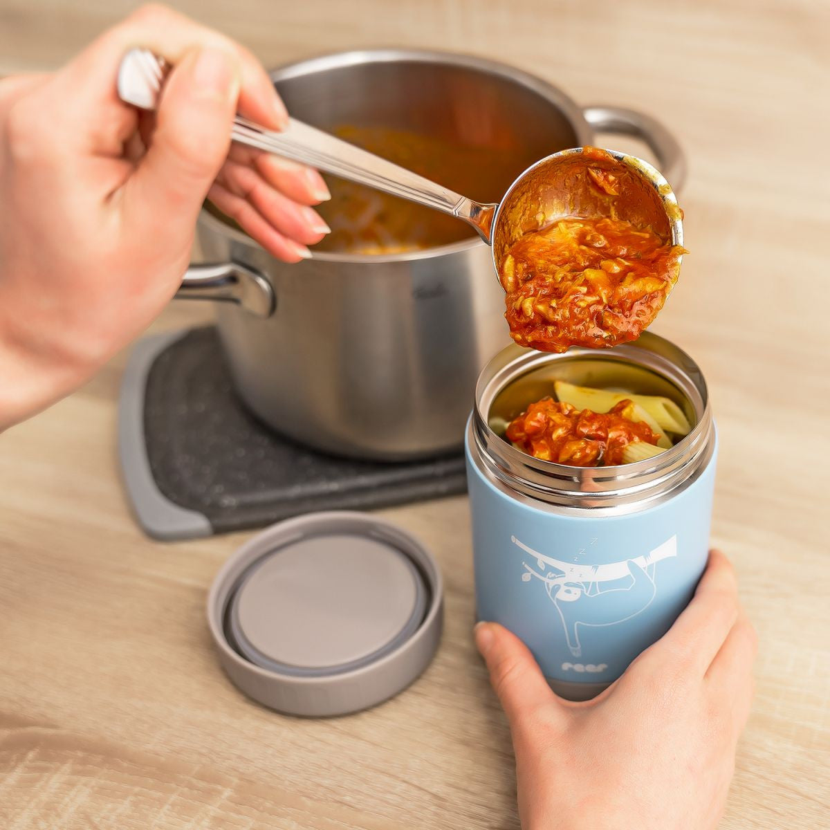 Термо Кутия За Съхранение На Храна Reer 90423 Светло Синя --- BebeMama