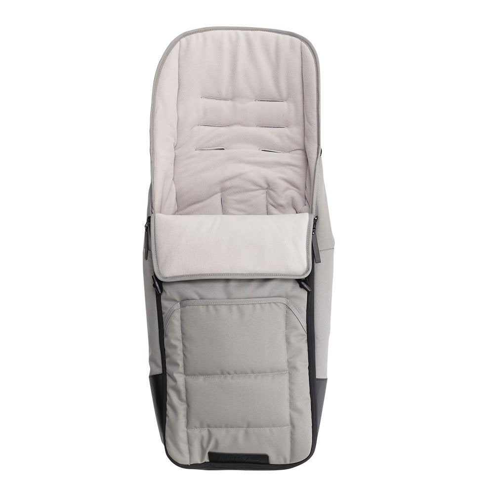 Geantă termică pentru bebeluși Mutsy Nexo, culoare beton melanj, cu elemente negre