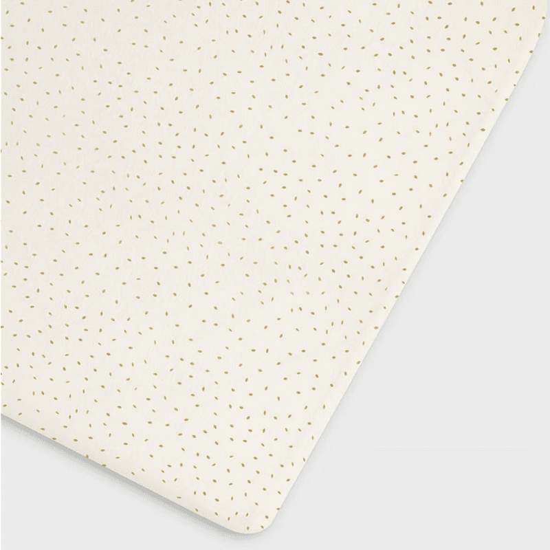 Lepedő babaváró ágyhoz 60x120 Cm. Printed Linen Rice The Little Green Sheep