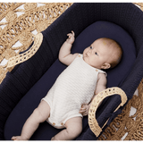 Чаршаф За Кошница Количка За Спане Moses Basket 30x70 См. Midnight The Little Green Sheep