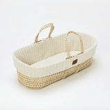 Кошница За Спане Moses Basket, Матрак И Стойка За Люлеене Bundle Linen The Little Green Sheep