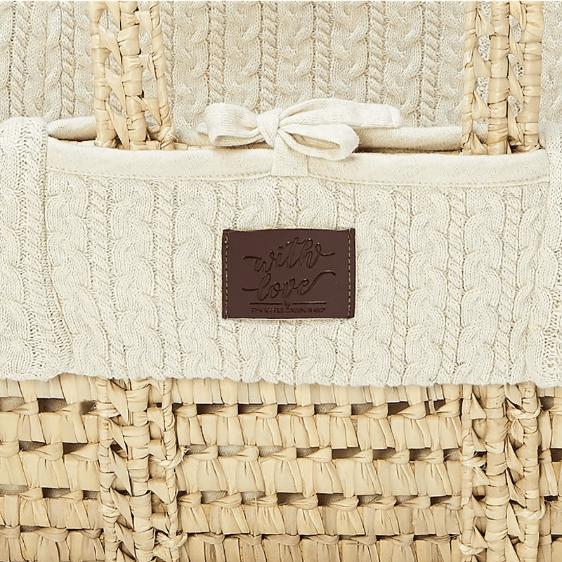 Кошница За Спане Moses Basket, Матрак И Стойка За Люлеене Bundle Linen The Little Green Sheep