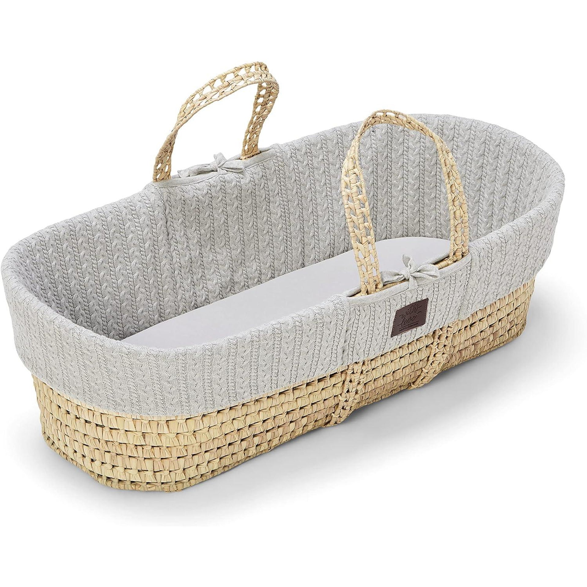 Moses Basket hálókosár, matrac és hintázó állvány szett Dove The Little Green Sheep