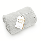 Плетено Бебешко Одеяло 75х75 См. Dove Grey The Little Green Sheep