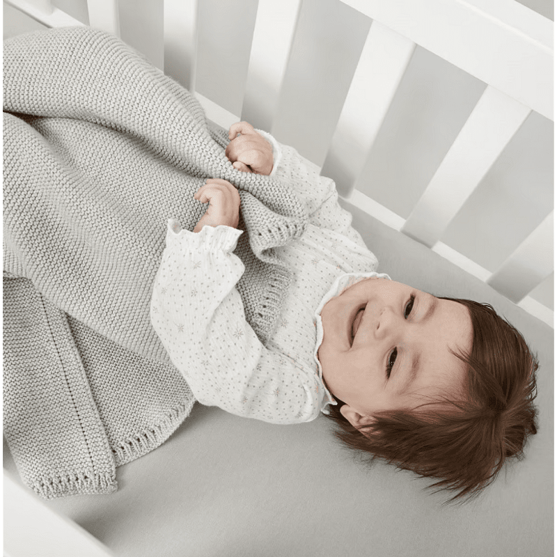 Плетено Бебешко Одеяло 75х75 См. Dove Grey The Little Green Sheep