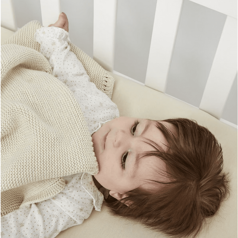 Плетено Бебешко Одеяло 75х75 См. Linen The Little Green Sheep
