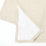 Плетено Поларено Бебешко Одеяло 80х100 См. Linen The Little Green Sheep