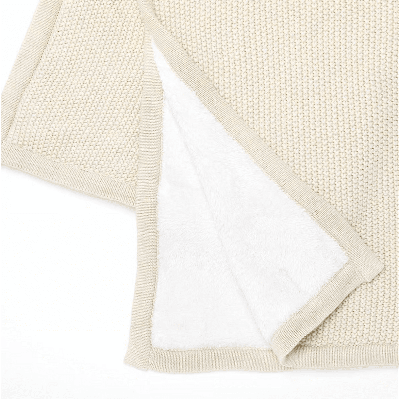 Плетено Поларено Бебешко Одеяло 80х100 См. Linen The Little Green Sheep